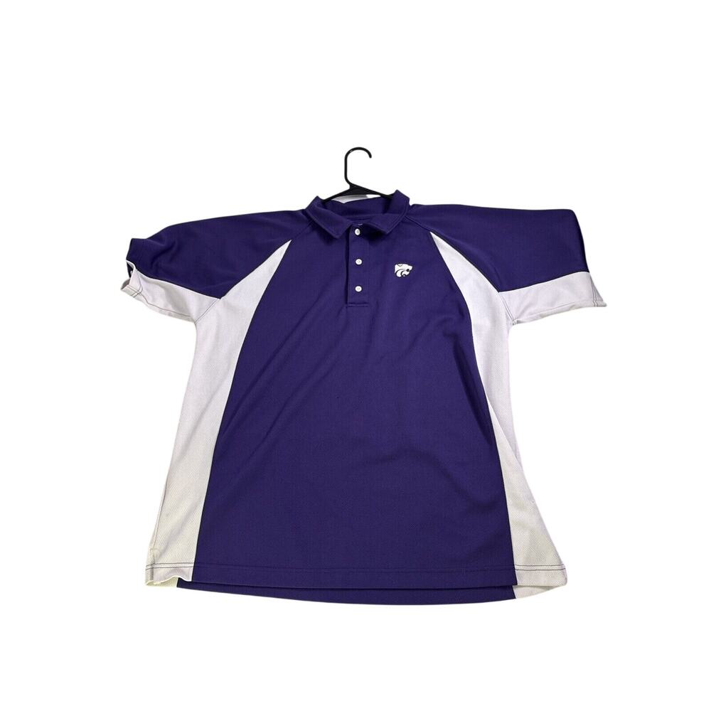 Kansas K-State Wildcats‎ Mens Size Large Performance Polo Shirt GTM Sportswear